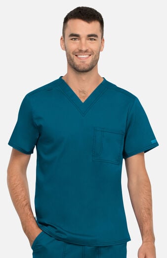 Unisex Tuck-In V-Neck Scrub Top  Unisex Tuck-In V-Neck Scrub Top