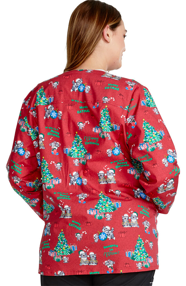 Holiday top scrub jackets