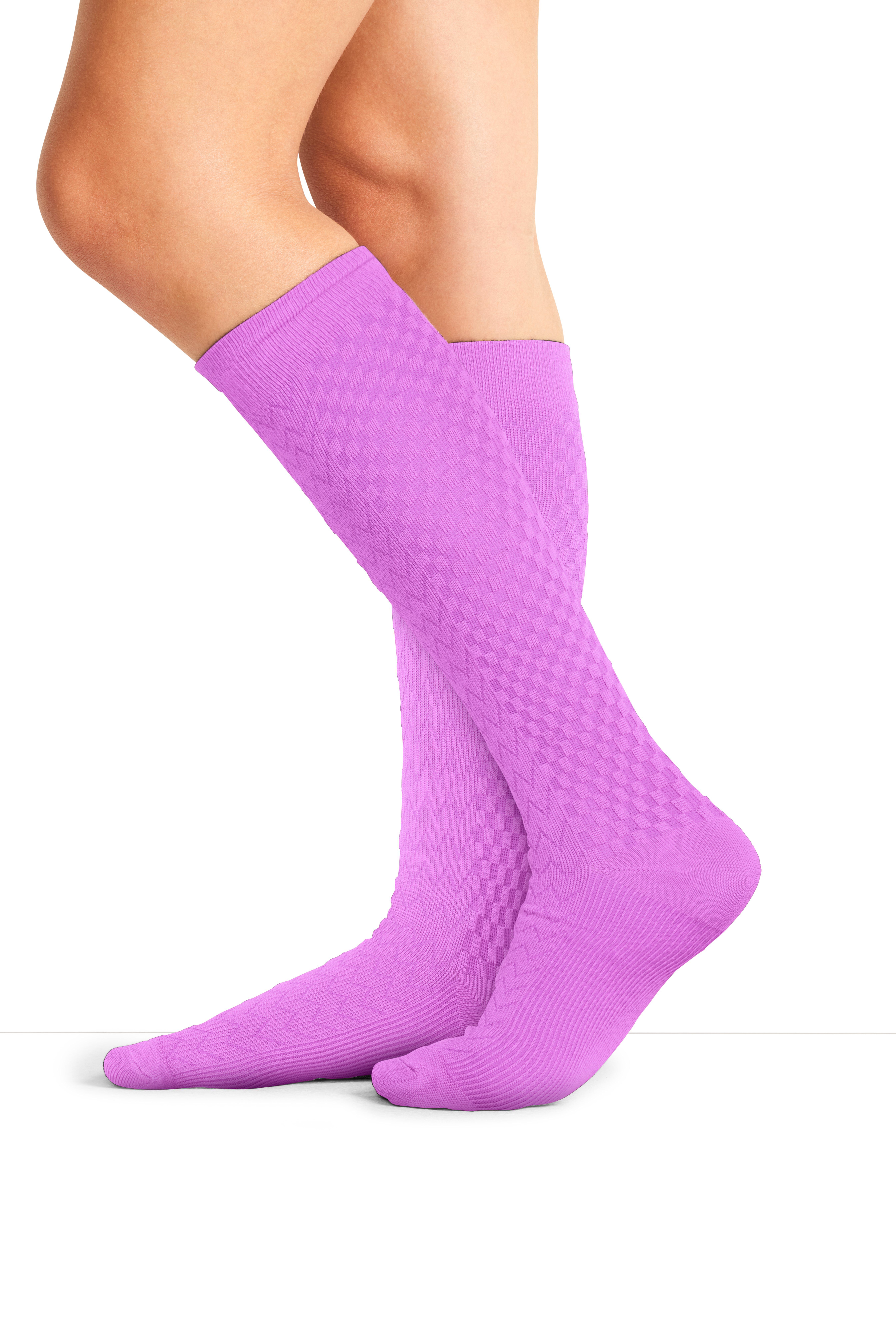Women's True Support 10-15 mmHg Wide Compression Sock, , large