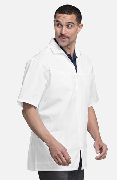 Clearance Men's Med-Man Zip Front 32" Lab Coat, , large