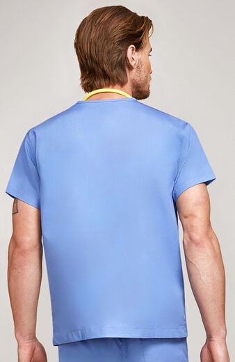 Unisex Chest Pocket V-Neck Scrub Top Unisex Chest Pocket V-Neck Scrub Top