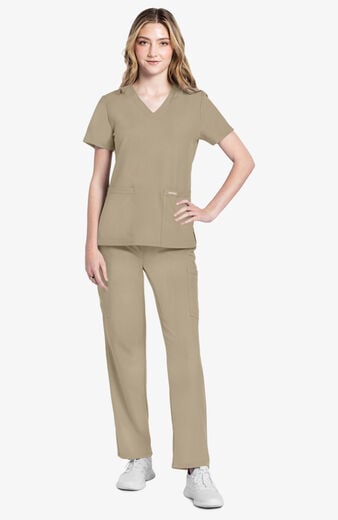 Women's Rounded V-Neck Scrub Top Women's Rounded V-Neck Scrub Top
