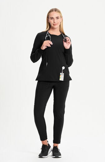 Women's Long Sleeve Crewneck Scrub Top Women's Long Sleeve Crewneck Scrub Top