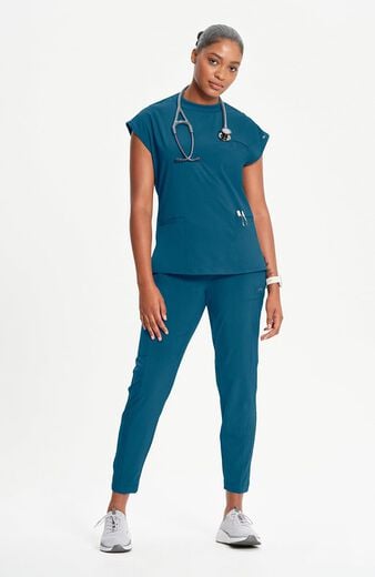 Women's Mock Neck Scrub Top Women's Mock Neck Scrub Top