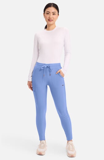 Women's Mid Rise Tapered Leg Drawstring Scrub Pant Women's Mid Rise Tapered Leg Drawstring Scrub Pant