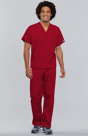 Unisex Scrub Set: V-Neck Dolman Top & Drawstring Cargo Pant Unisex Scrub Set: V-Neck Dolman Top & Drawstring Cargo Pant