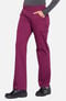 Women's Rib Knit Waist Cargo Scrub Pant, , large