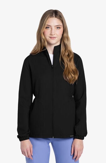 Women's Zip-Front Cinched Scrub Jacket Women's Zip-Front Cinched Scrub Jacket