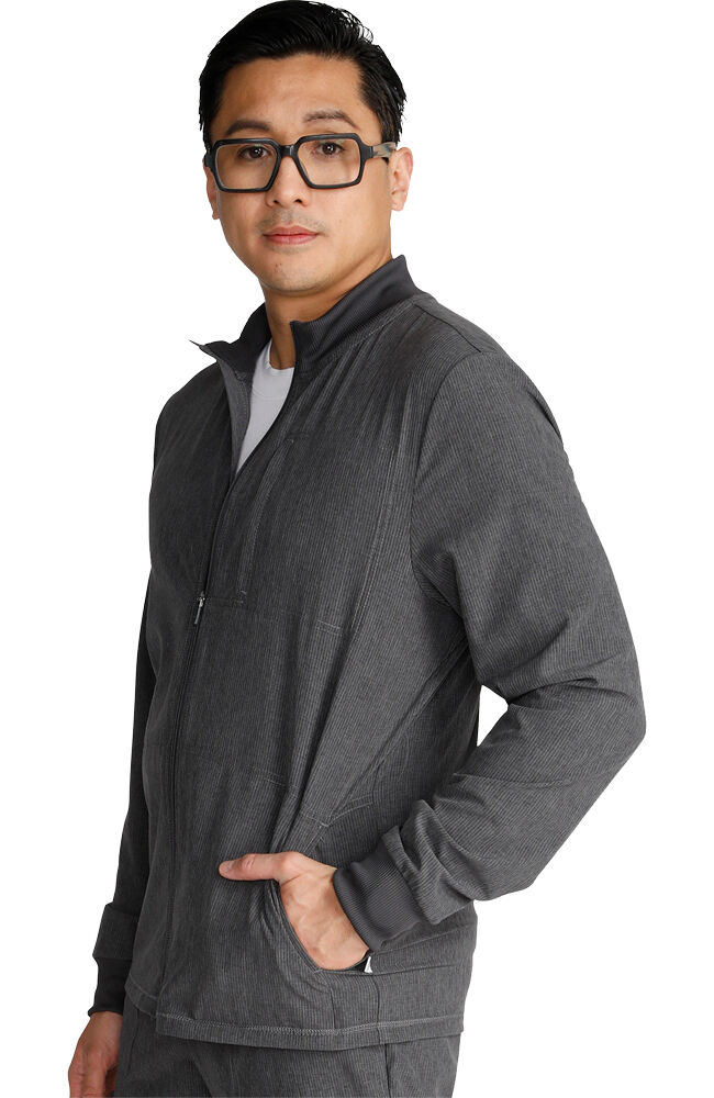 Men s Zip Front Scrub Jacket Cherokee Uniforms
