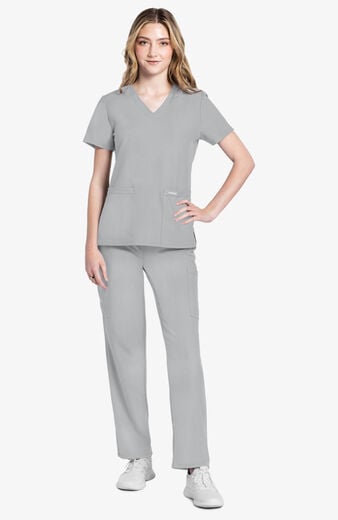 Women's Rounded V-Neck Scrub Top Women's Rounded V-Neck Scrub Top