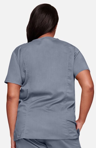 Women's Scrub Set: 3-Pocket V-Neck Stretch Top & Elastic Waist Cargo Pocket Pant Women's Scrub Set: 3-Pocket V-Neck Stretch Top & Elastic Waist Cargo Pocket Pant
