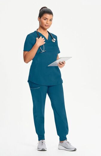Women's Tuck-In V-Neck Scrub Top Women's Tuck-In V-Neck Scrub Top