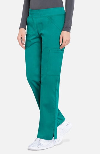 Women's Rib Knit Waist Cargo Scrub Pant Women's Rib Knit Waist Cargo Scrub Pant