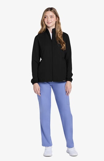 Women's Zip-Front Cinched Scrub Jacket Women's Zip-Front Cinched Scrub Jacket