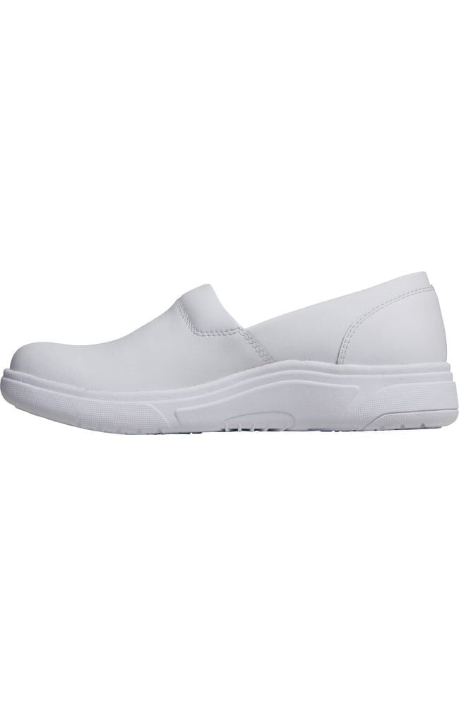 White leather slip best sale resistant shoes