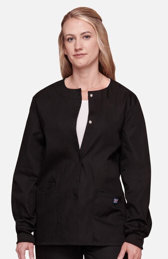 Women's Snap Front Scrub Jacket Women's Snap Front Scrub Jacket