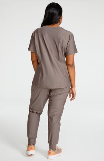 Women's Scrub Set: Tuckable V-Neck Top & Jogger Pant Women's Scrub Set: Tuckable V-Neck Top & Jogger Pant