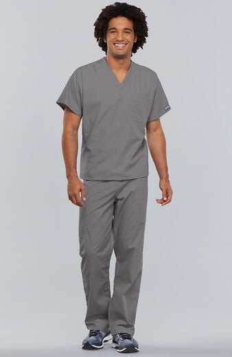 Unisex Scrub Set: V-Neck Dolman Top & Drawstring Cargo Pant Unisex Scrub Set: V-Neck Dolman Top & Drawstring Cargo Pant