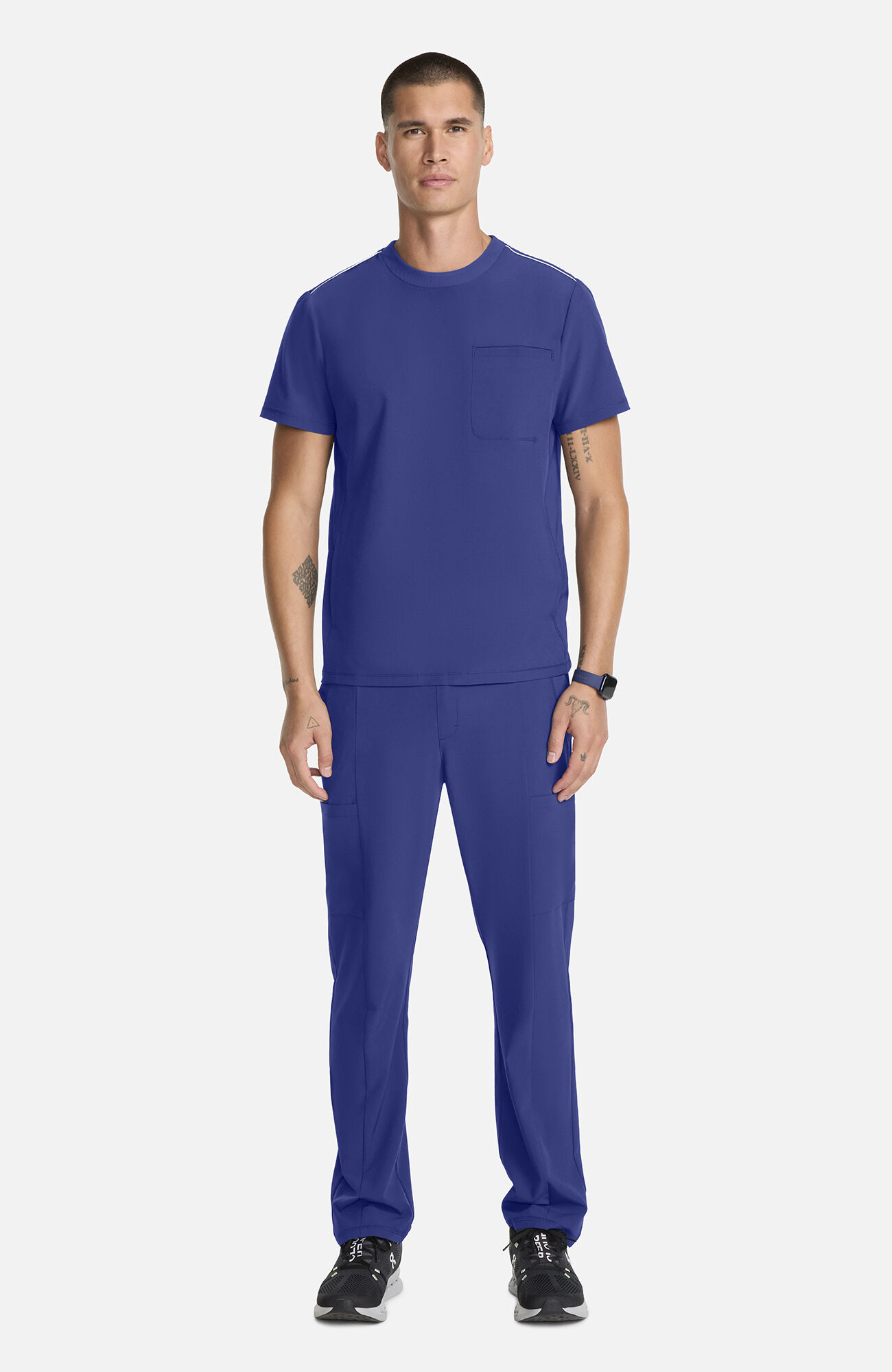 Men's Tuck-In Crew Neck Scrub Top