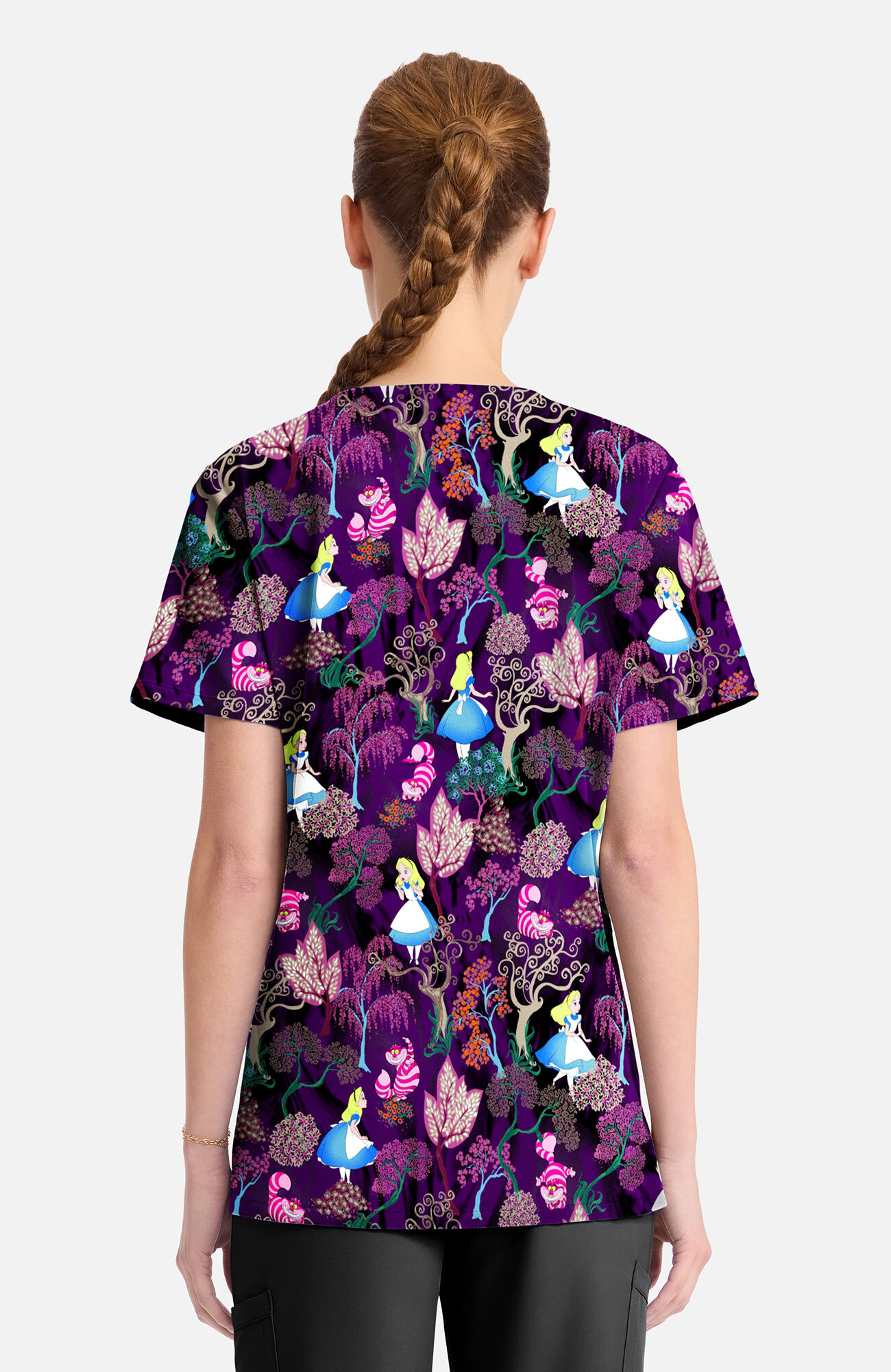 Women's Alice Here And Everywhere Print Scrub Top, , large