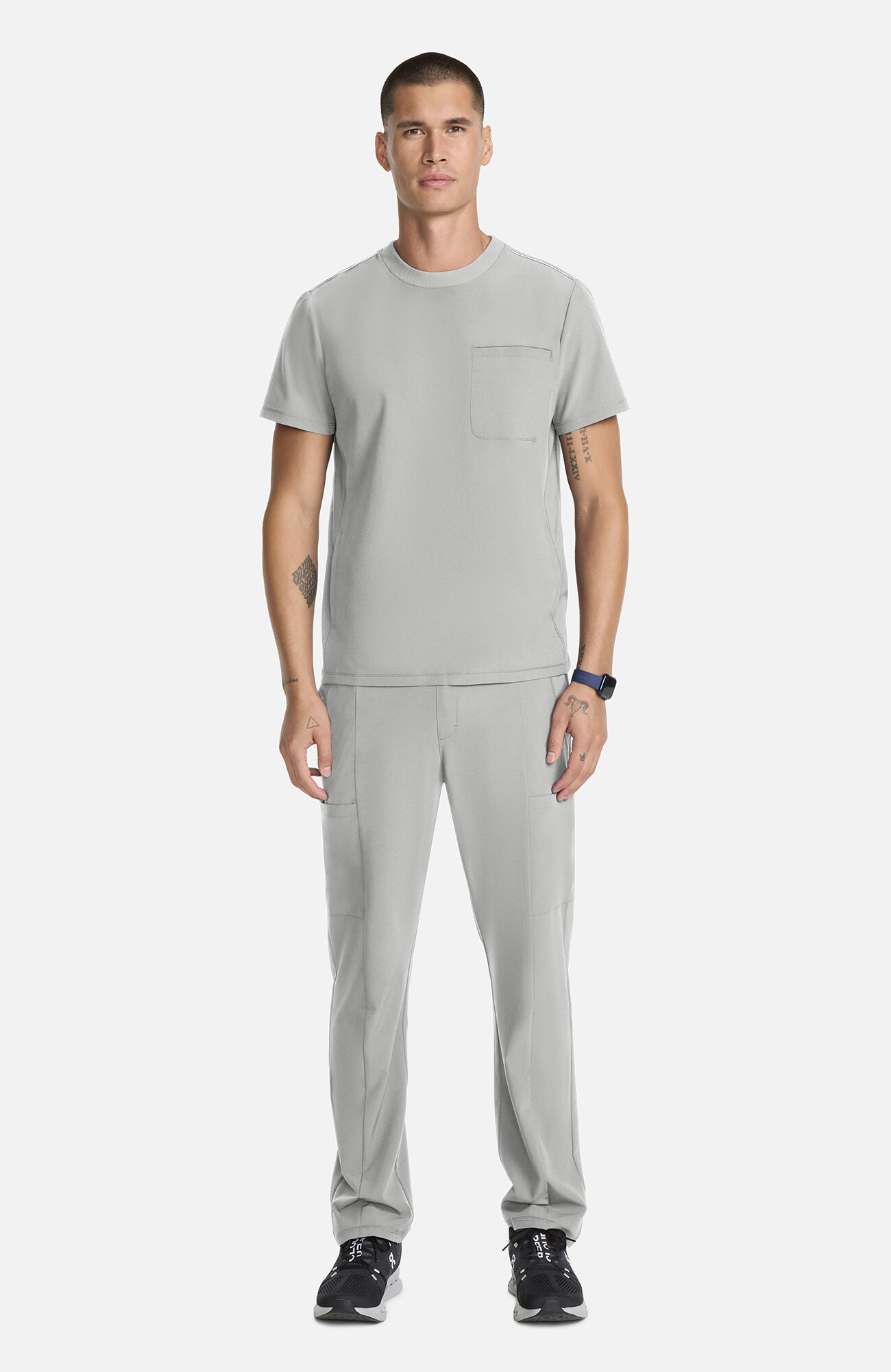 Men's Tuck-In Crew Neck Scrub Top