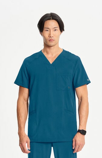 Men's Stretch V-Neck Scrub Top Men's Stretch V-Neck Scrub Top