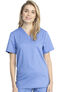 Clearance Unisex V-Neck Solid Scrub Top & Mid Rise Scrub Pant Set, , large