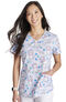 Women's Pawsitively Radiant Print Scrub Top, , large