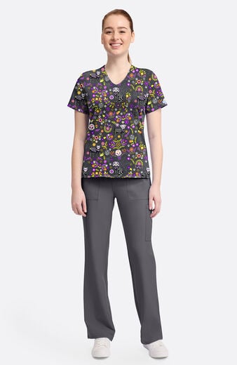 Women's Day Of The Pets Print Scrub Top Women's Day Of The Pets Print Scrub Top