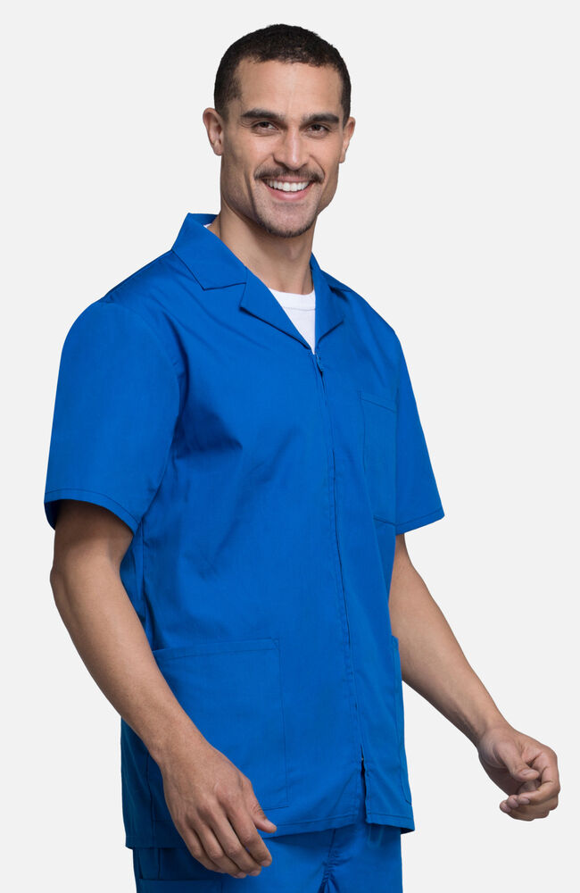 Royal blue outlet scrub jacket