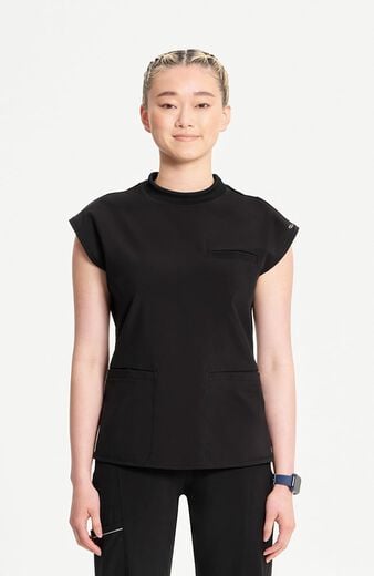 Women's Mock Neck Scrub Top Women's Mock Neck Scrub Top