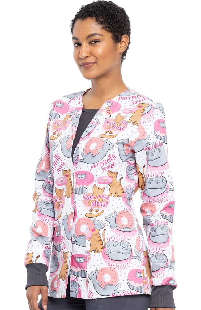 Patterned scrub clearance jackets