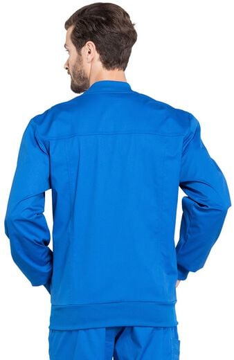 Clearance Men's Snap Front Solid Scrub Jacket