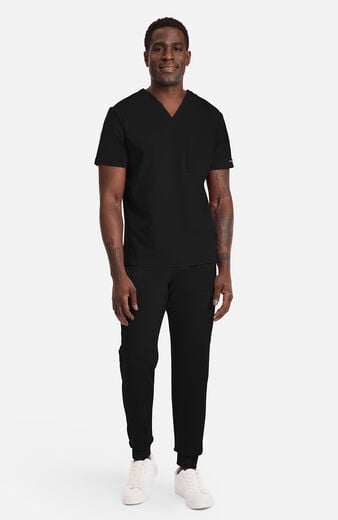 Men's Tuck-In Chest Pocket V-Neck Scrub Top Men's Tuck-In Chest Pocket V-Neck Scrub Top