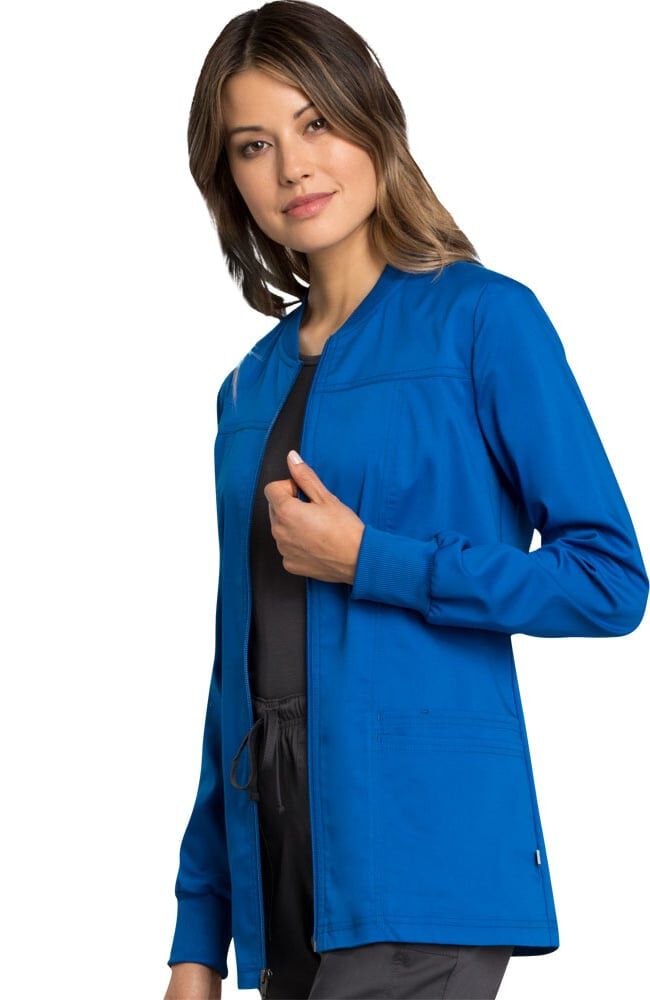 Clearance Revolution Tech by Cherokee Workwear Women s Zip Front