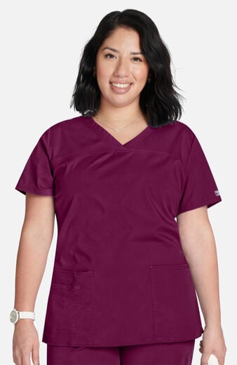 Women's 3-Pocket V-Neck Scrub Top Women's 3-Pocket V-Neck Scrub Top