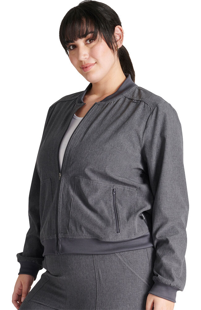Women s Zip Front Bomber Jacket Cherokee Uniforms