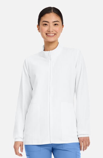 Women's 2-Pocket Zip Front Scrub Jacket Women's 2-Pocket Zip Front Scrub Jacket