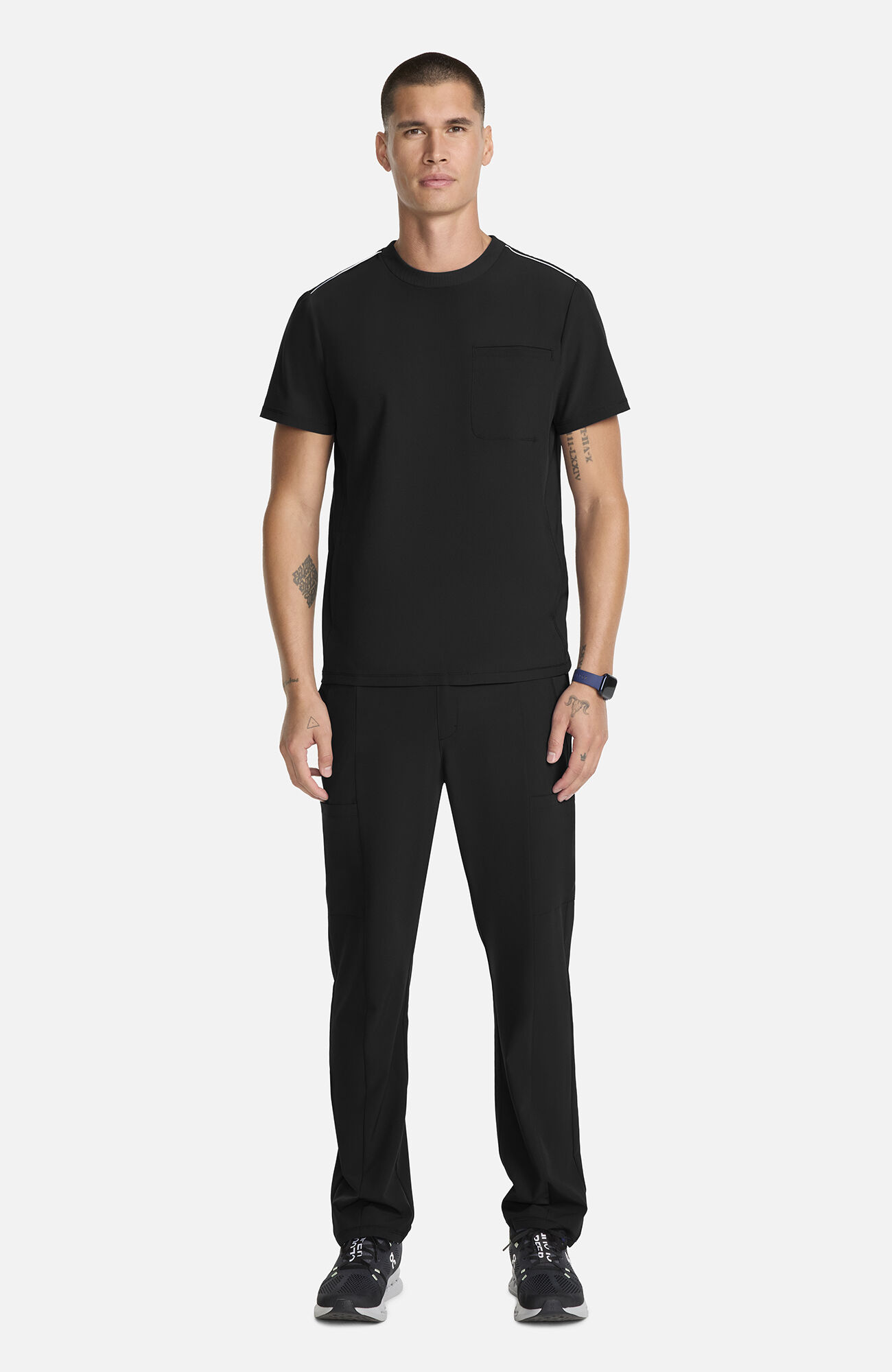 Men's Tuck-In Crew Neck Scrub Top