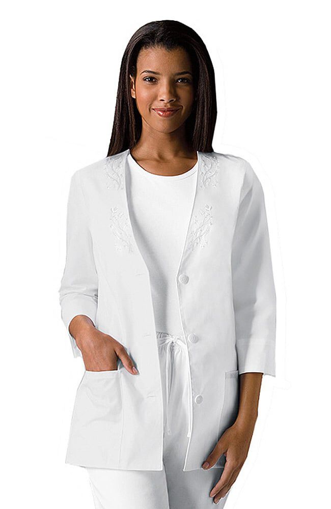 White scrub clearance coat
