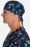 Men's Doodle Ears Print Scrub Hat, , large