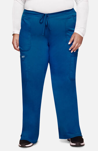 Women's Drawstring Flare Scrub Pant, Mid Rise Moderate Flare Drawstring Pant