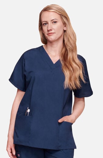 Women's 3-Pocket Dolman V-Neck Scrub Top Women's 3-Pocket Dolman V-Neck Scrub Top