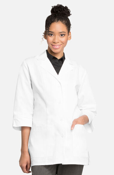Clearance Professional Whites by Cherokee Women's ¾ Sleeve 30½ Lab Coat