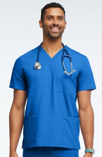 Unisex Banded V-Neck 3-Pocket Scrub Top Unisex Banded V-Neck 3-Pocket Scrub Top