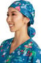 Women's Hoppy To Help Print Bouffant Scrub Hat, , large