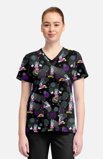 Women's Minnie Weave Your Dream Print Scrub Top Women's Minnie Weave Your Dream Print Scrub Top