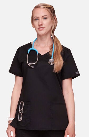 Women's 3-Pocket V-Neck Scrub Top Women's 3-Pocket V-Neck Scrub Top