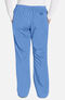 Women's Scrub Set: Snap Front Solid Top & Flare Leg Pant, , large