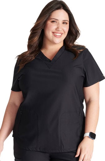 Women's Power Mesh V-Neck Scrub Top Women's Power Mesh V-Neck Scrub Top